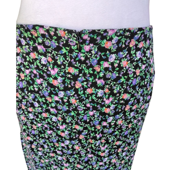 AFRM‎ Rennia Moody Floral Print High Waist Maxi Skirt Back Slit Size XL - Picture 9 of 11